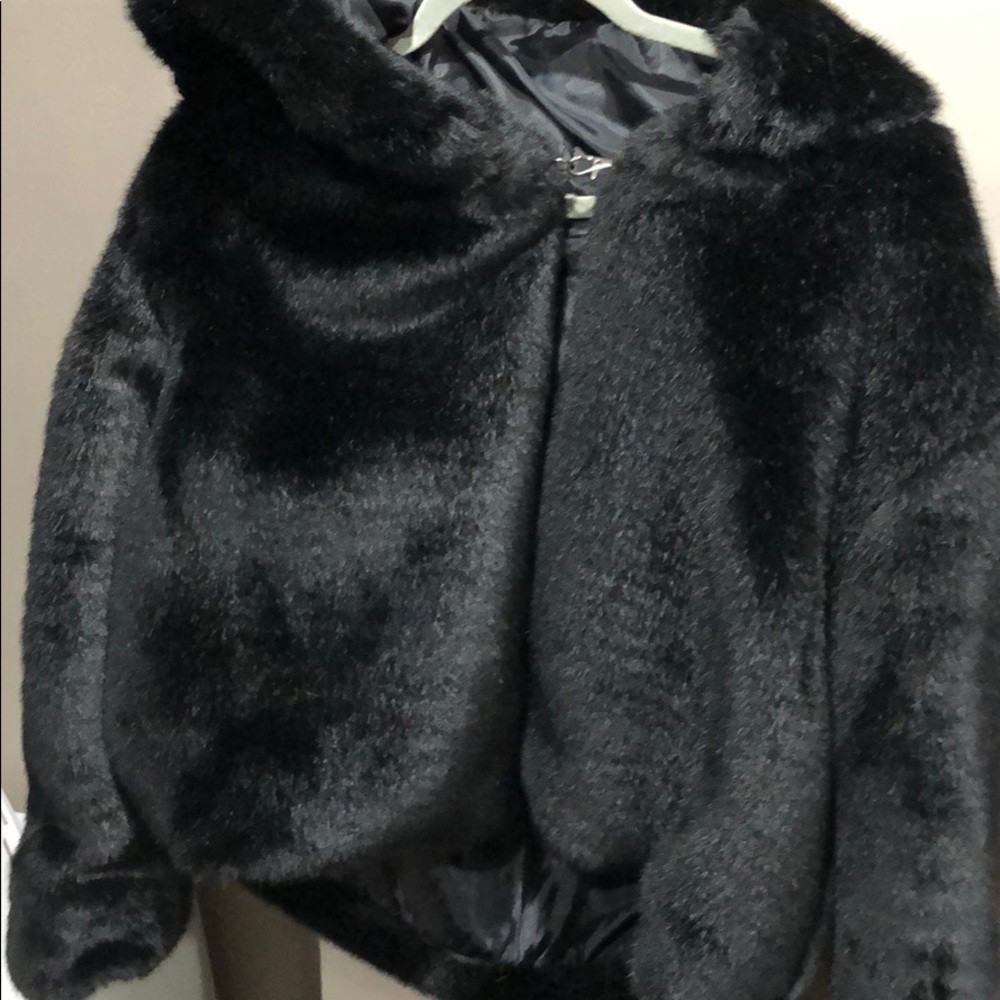 Faux fur jacket